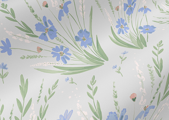 Wildflower, Cornflower - Twist&Fit Roller Blind - Image 4